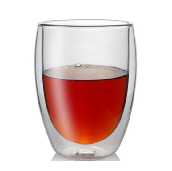 İki Divarlı Şüşə Stəkan 350 Ml