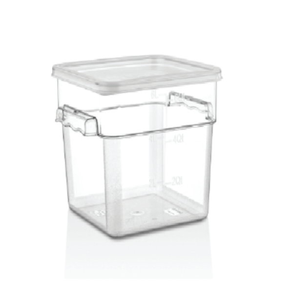 PC kvadrat saxlama qabı 7.6 L