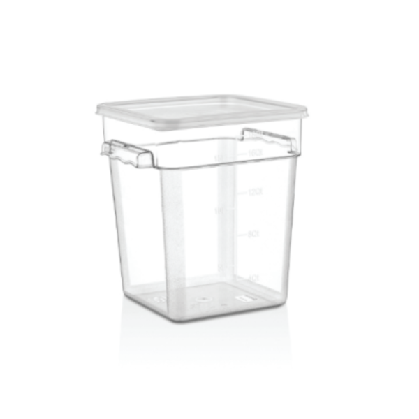 PC kvadrat saxlama qabı 17.2 L